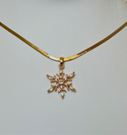 Crystal Snowflake Halskette