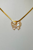 Italian Chain Butterfly Halskette