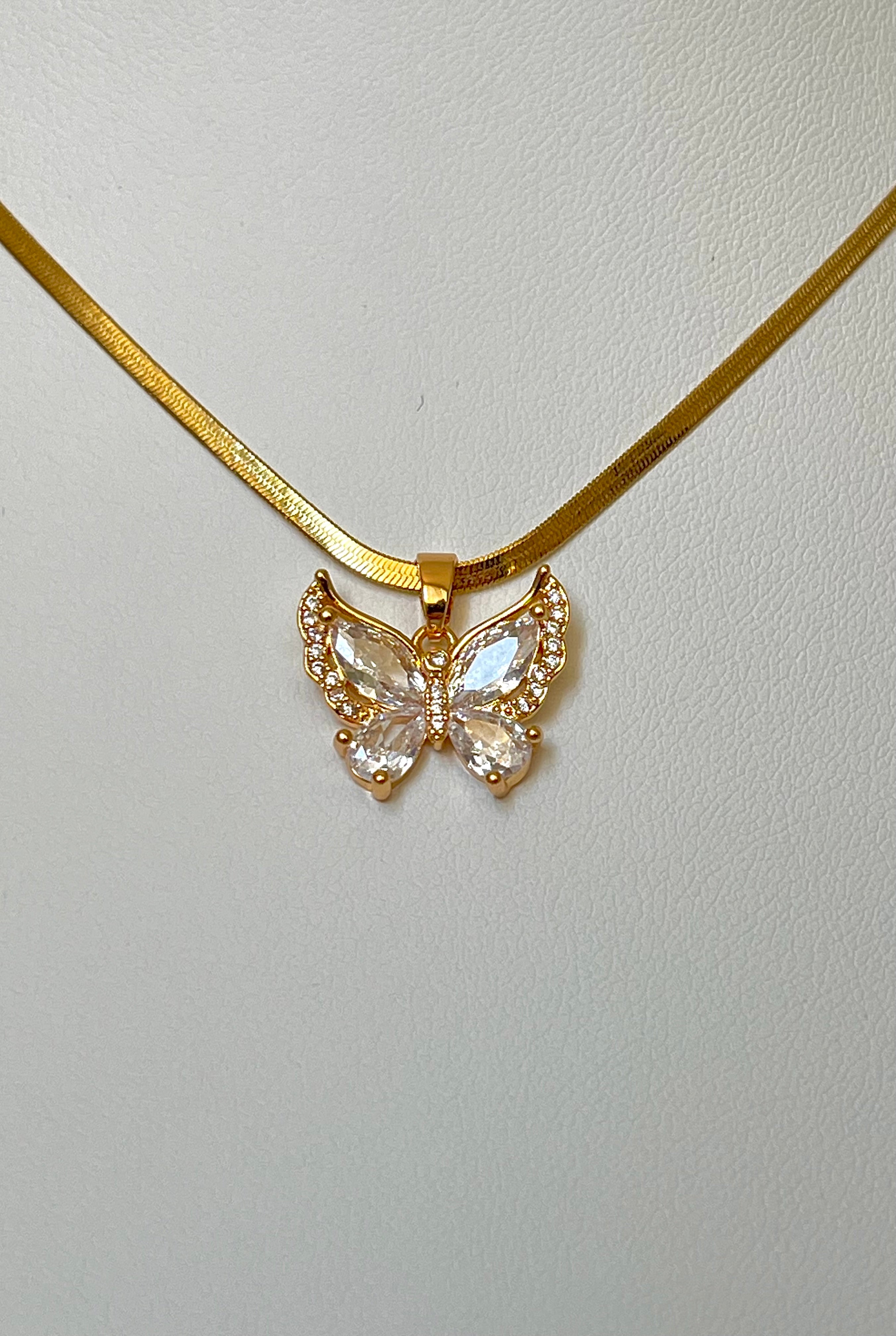 Italian Chain Butterfly Halskette