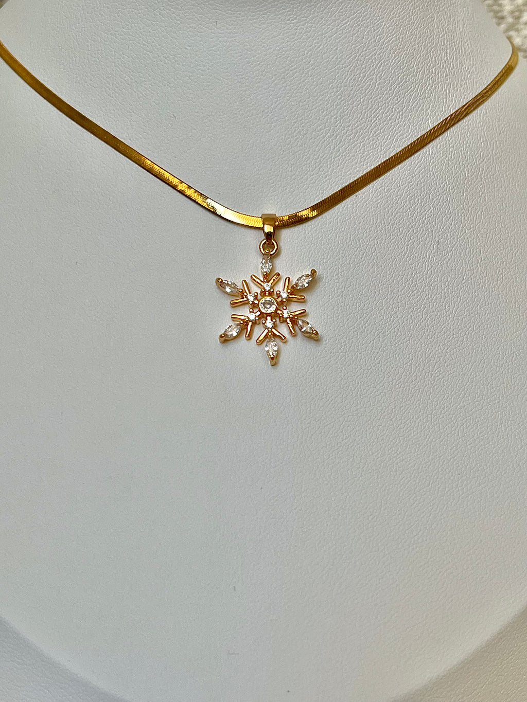 Crystal Snowflake Halskette