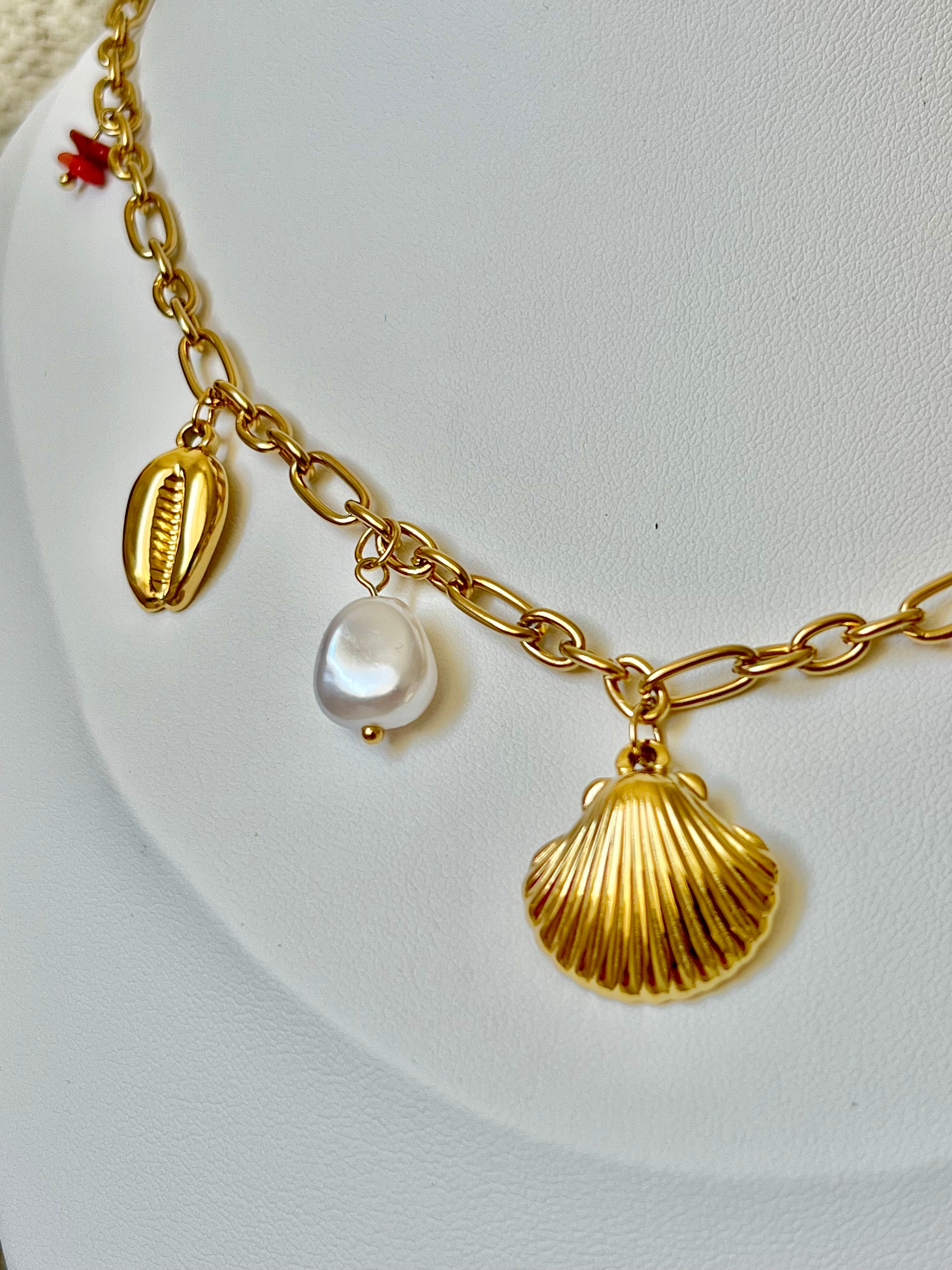 Shell Charm Halskette