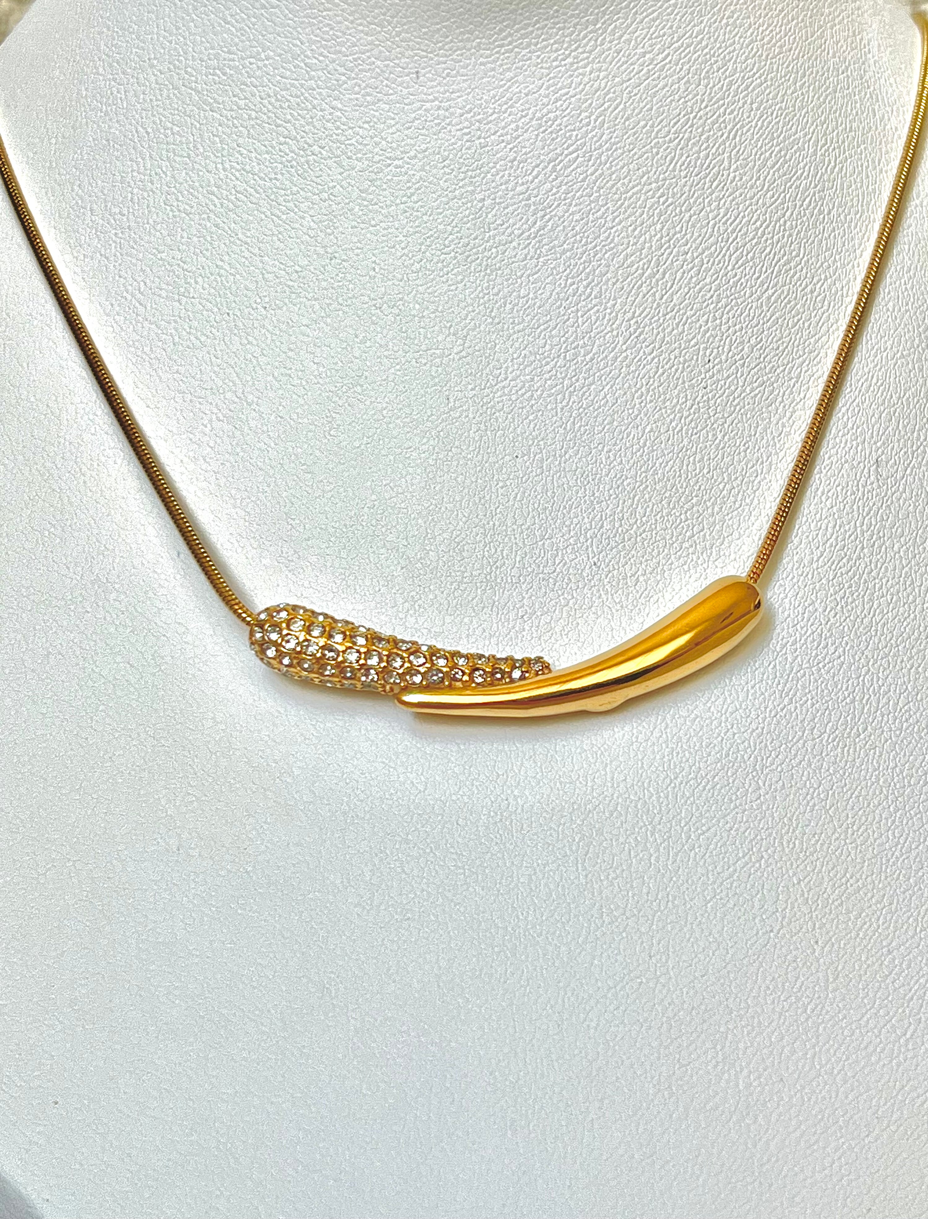 Elegant Bamboo Halskette