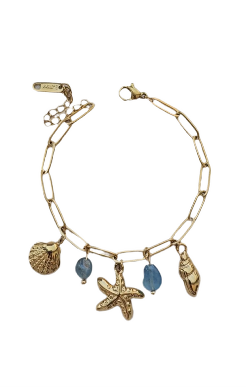 Blue Star Shell Armband
