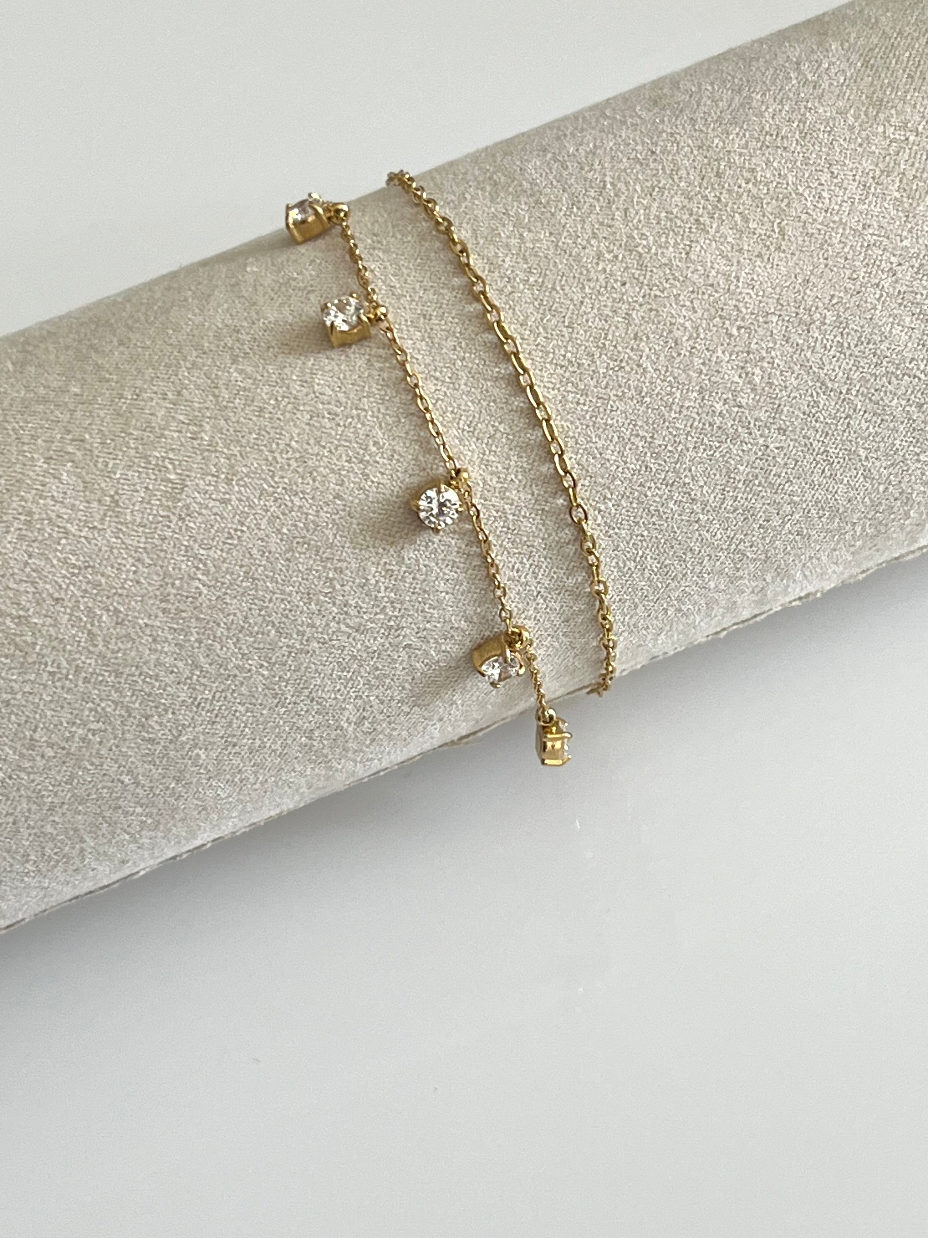 Two Layer Nice Diamond Dots Armband