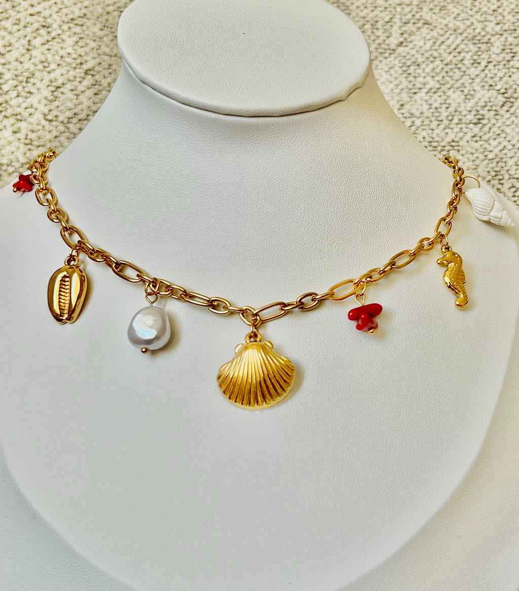Shell Charm Halskette