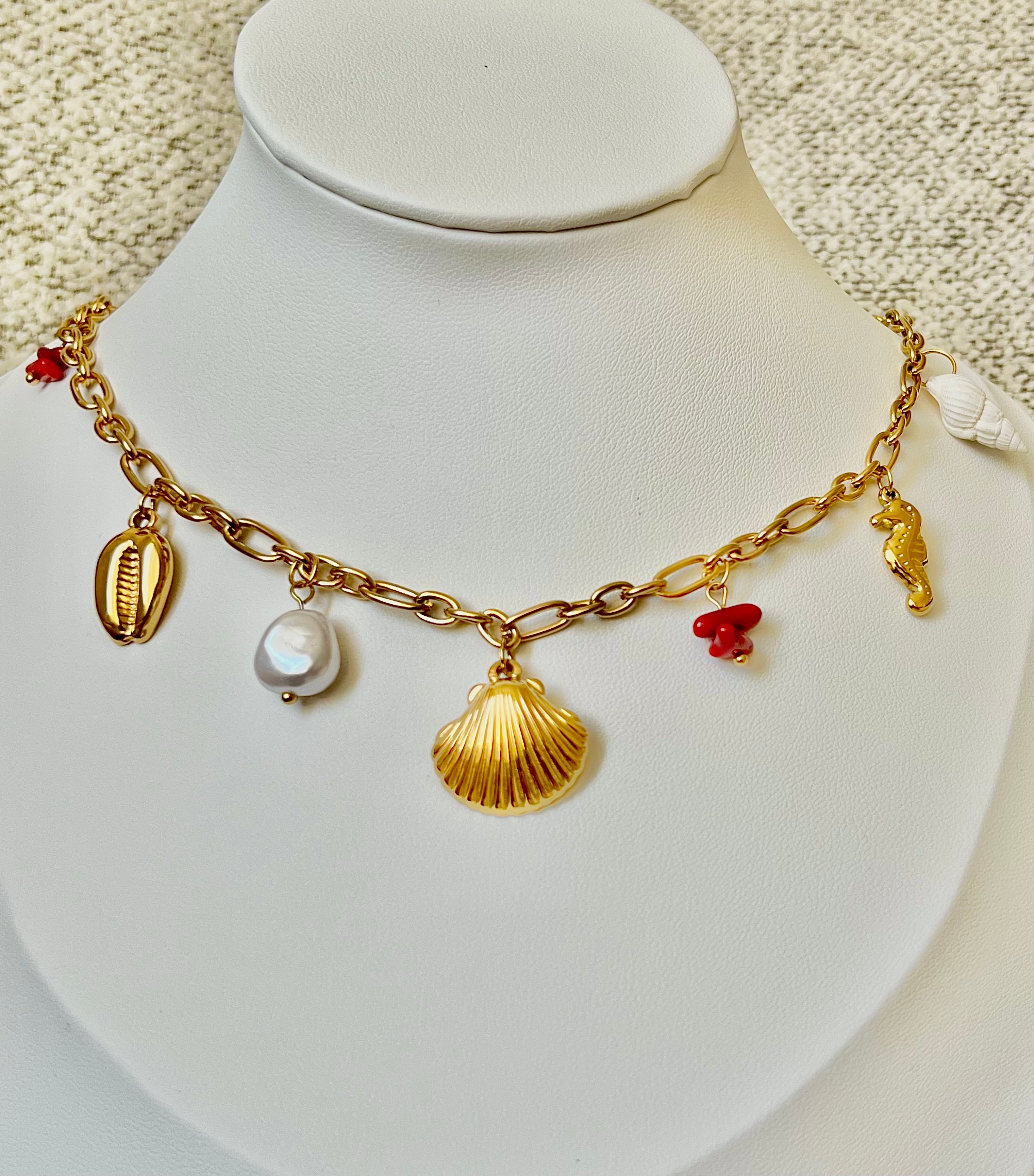 Shell Charm Halskette