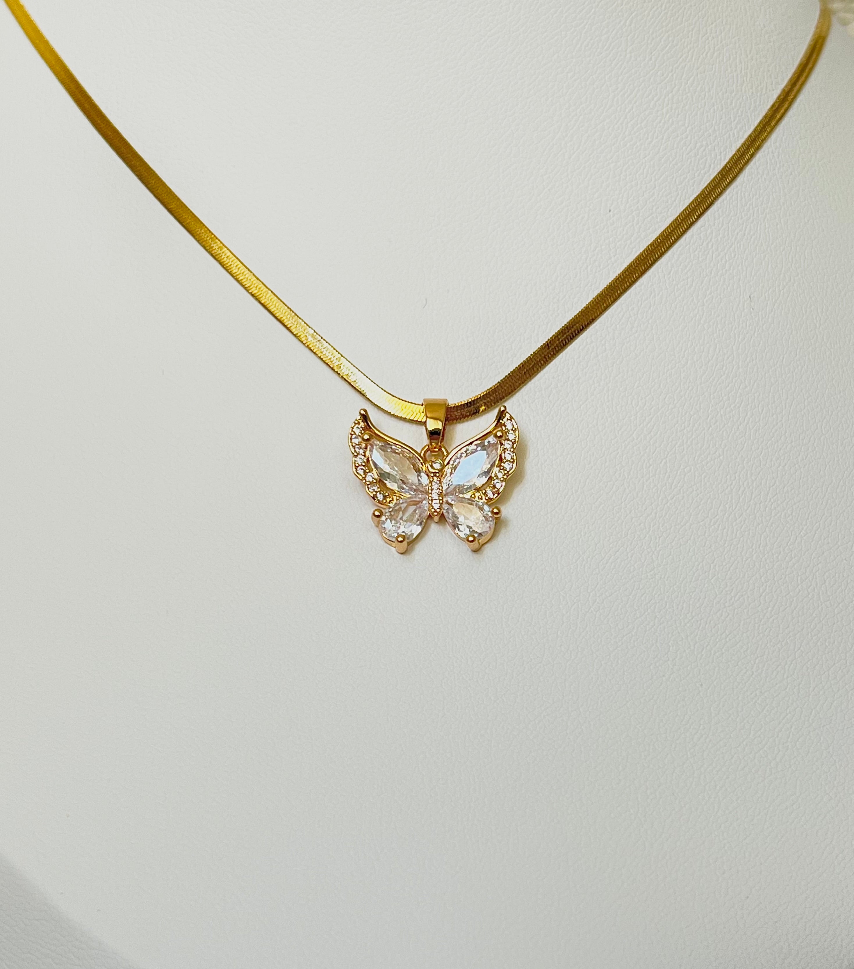 Italian Chain Butterfly Halskette